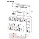 Ver imagem 4 de Cozinha Completa C/balcão para Cooktop Veneza Mp2276 Multimóveis + Brinde Jogo de Panelas Tramontina