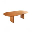 Ver imagem 1 de Mesa de Jantar Oval Laminada 1,80x1,0m Itália Requinte Salas