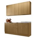 Ver imagem 3 de Cozinha Compacta 4 Peças com Tampo 200cm Elegance Luciane Móveis