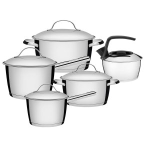 Jogo de Panelas 5 Peças Inox Fundo Triplo Allegra Tramontina