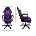 Ver mais imagens de Cadeira Gamer Stillus Ergonômica com Apoio para Os Pés - Roxo