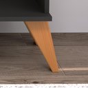 Ver imagem 5 de Multiuso Aparador 72cm Flex com 2 Prataleira Indékes Chumbo/freijo