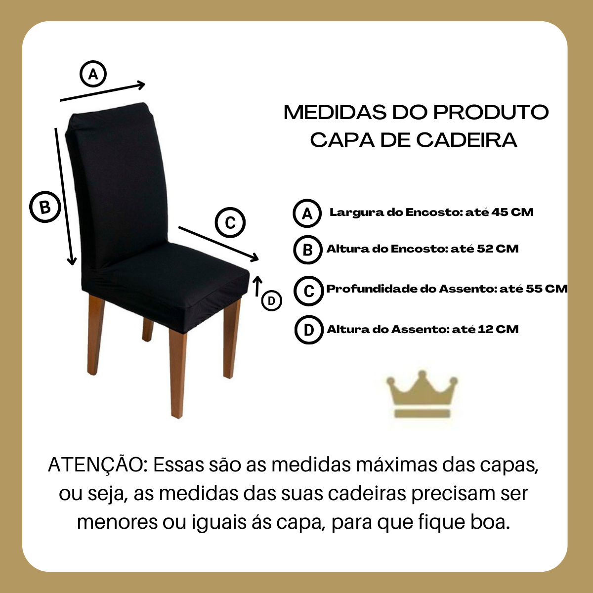 Kit 4 Capas de Cadeira de Jantar em Malha Gel Super Reforçada - 3