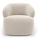 Ver imagem 6 de Poltrona Orgânica Giratória Living Glee Veludo Bege - Desk Design