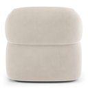 Ver mais imagens de Poltrona Orgânica Giratória Living Glee Veludo Bege - Desk Design