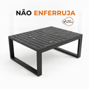 Ver imagem 6 de Mesa de Centro Torino Alumínio Ripado 80x60cm Varanda