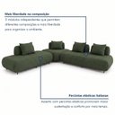 Ver imagem 7 de Sofá de Canto Modulado Orgânico com Almofadas e Base Madeira Maciça 280CMX340CM Madri