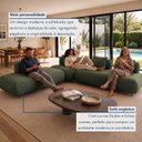 Ver imagem 6 de Sofá de Canto Modulado Orgânico com Almofadas e Base Madeira Maciça 280CMX340CM Madri