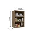 Ver imagem 3 de Armário de Cozinha Aéreo 60cm 1 Porta G762 Maxxi Canela Kappesberg