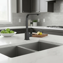 Ver imagem 4 de Torneira Misturador Moderna Slim 360º Cozinhas e Lavabos Alta Preta