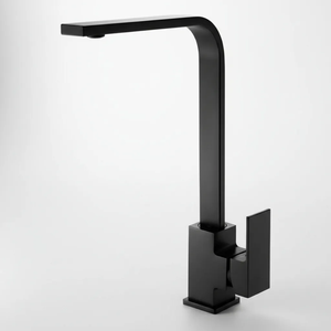 Torneira Misturador Moderna Slim 360º Cozinhas e Lavabos Alta Preta