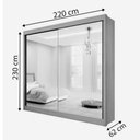 Ver imagem 2 de Guarda Roupa 2 Portas Las Vegas Branco D'doro