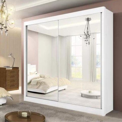 Guarda Roupa 2 Portas Las Vegas Branco D'doro