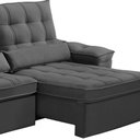 Ver imagem 6 de Sofá Retrátil Reclinável para Sala 3 Lugares 230cm Maresi F04 Veludo Cinza Escuro - Lyam Decor
