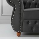 Ver imagem 6 de Poltrona Chesterfield Merlô Veludo:Chumbo