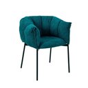 Ver imagem 3 de Cadeira para Sala de Jantar Joy Estofada com Base de Aço