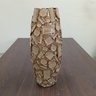 Vaso Decorativo Enfeite Casa Cerâmica 45x21x21cm Bege - 2