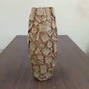 Ver imagem 2 de Vaso Decorativo Enfeite Casa Cerâmica 45x21x21cm Bege