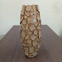 Ver imagem 5 de Vaso Decorativo Enfeite Casa Cerâmica 45x21x21cm Bege