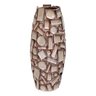 Vaso Decorativo Enfeite Casa Cerâmica 45x21x21cm Bege - 1