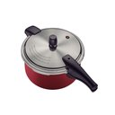 Ver imagem 2 de Panela de Pressão Tramontina Vancouver Effrect 6 Litros 24 Cm Vermelho em Alumínio Starflon Max