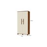 Armário Multiuso 2 Portas Dacar Canela/ Off White - 2