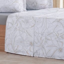 Jogo de Cama Casal 4 Pçs 200 Fios 100% Algodão 140x190x35cm Dessin - 5