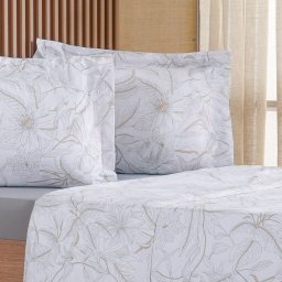 Jogo de Cama Casal 4 Pçs 200 Fios 100% Algodão 140x190x35cm Dessin - 3