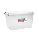Ver imagem 1 de Caixa organizadora Pratic box 50 litros 59x38x34cm translucido Paramount Plásticos