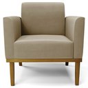 Ver mais imagens de Sofá Namoradeira e 2 Poltronas Base Madeira Castanho Maressa Suede Marrom Rt - Ibiza