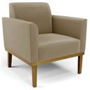 Ver imagem 6 de Sofá Namoradeira e 2 Poltronas Base Madeira Castanho Maressa Suede Marrom Rt - Ibiza