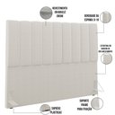 Ver imagem 3 de Cabeceira Cama Box Queen 160 Cm Dália W01 Bouclê Creme - Lyam Decor