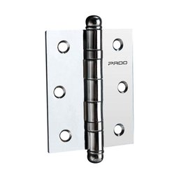 Dobradiça simples em aço carbono 6,3x7,6cm 3025 com rolamento 3 peças prata - Pado - 1