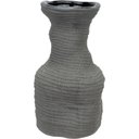 Ver imagem 1 de Vaso Decorativo Enfeite Casa Aparador Home&co Cerâmica 28x15x15cm Cinza