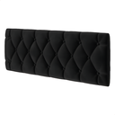 Ver imagem 2 de Cabeceira Almofadada para Cama Box Suspensa Paris 1,40 X 55 Preto Corino