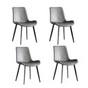 Ver imagem 1 de Kit Cadeira de Jantar Basic 4 Unidades White Arrow Cinza