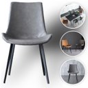 Ver imagem 4 de Kit Cadeira de Jantar Basic 4 Unidades White Arrow Cinza