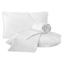 Ver imagem 1 de Jogo de Cama Standard Liso Branco King 160 Fios 04 Peças