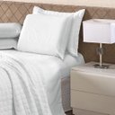 Ver imagem 2 de Jogo de Cama Standard Liso Branco King 160 Fios 04 Peças