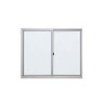 Janela Pop 2 Folhas Vidro Liso 100x100cm Branca Ebel - 1