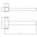 Ver imagem 2 de Marreta Oitavada com Cabo de Madeira 1,5Kg Tramontina Master
