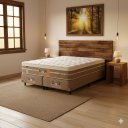 Ver imagem 1 de Cama Box Queen Castor Silver Star Air One Face Pocket 158x198x59 + Box Castor