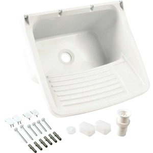 Tanque lavanderia de plástico 20 litros branco Astra