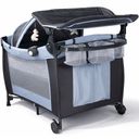 Ver mais imagens de Berço de Bebê Portátil Zooper Azul com Trocador Mosquiteiro Bolsa e Caixa Musical Som e Luz Dobrável