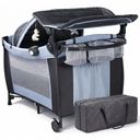 Ver imagem 1 de Berço de Bebê Portátil Zooper Azul com Trocador Mosquiteiro Bolsa e Caixa Musical Som e Luz Dobrável