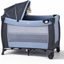 Ver imagem 6 de Berço de Bebê Portátil Zooper Azul com Trocador Mosquiteiro Bolsa e Caixa Musical Som e Luz Dobrável