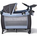 Ver imagem 4 de Berço de Bebê Portátil Zooper Azul com Trocador Mosquiteiro Bolsa e Caixa Musical Som e Luz Dobrável