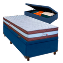 Ver imagem 1 de Cama Box Bau + Colchão Solteiro Molas Ensacadas Legaccy Paropas