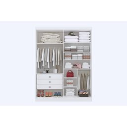 Guarda Roupa Roupeiro da Vinci 4 Portas Branco D'doro - 2