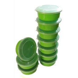 Pote Pequeno Vasilhas de Plástico Pequena Kit com 10 Em - 2 Pote Pequeno Vasilhas de Plástico Pequena Kit com 10 Em - 2